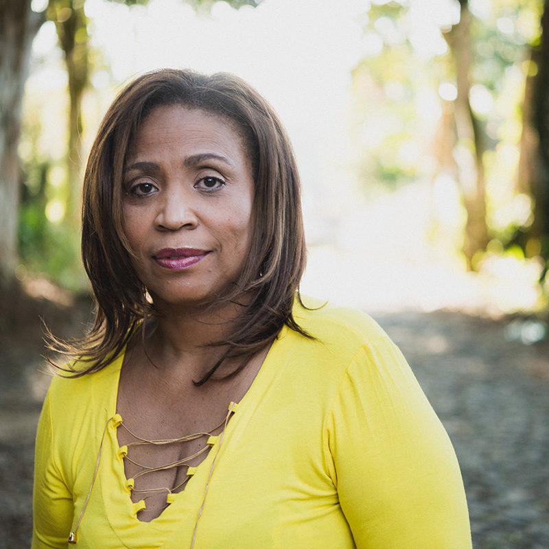 Portrait of a mature brazilian woman outdoors